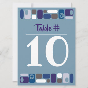 SO MOD Pub Pub Mitzvah Bordsnummer Card