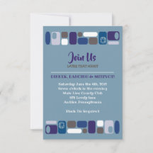 SO MOD Pub Pub Mitzvah-mottagningskort