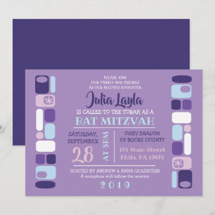 SO MODETS Bat mitzvah inbjudan
