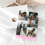 So Much Love Elegant Wedding Photo Orange Pink Tack Kort<br><div class="desc">Simple and elegant wedding thank you card featuring 4 wedding photos with a hand written script text that says "so much love, from us to you." Message on the back of the card is editable and another picture can be added as well. This 2-sided thank you card is so timelessly...</div>