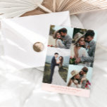 So Much Love Elegant Wedding Photo Peach Tack Kort<br><div class="desc">Simple and elegant wedding thank you card featuring 4 wedding photos with a hand written script text that says "so much love, from us to you." Message on the back of the card is editable and another picture can be added as well. This 2-sided thank you card is so timelessly...</div>