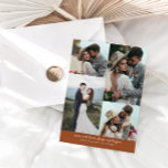 So Much Love Elegant Wedding Photo Terracotta Tack Kort<br><div class="desc">Simple and elegant wedding thank you card featuring 4 wedding photos with a hand written script text that says "so much love, from us to you." Message on the back of the card is editable and another picture can be added as well. This 2-sided thank you card is so timelessly...</div>
