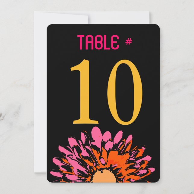 SO SÖT DAISY Bat mitzvah Bordsnummer Card (Framsida)