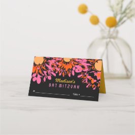 SO SÖT VÅR Bat mitzvah visitkort för säten i Placeringskort