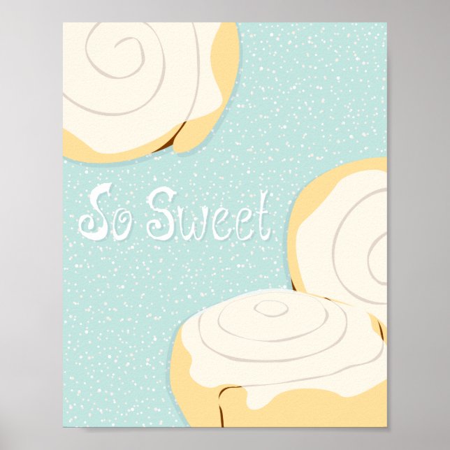 So Sweet Cinnamon Bun Poster (Framsidan)