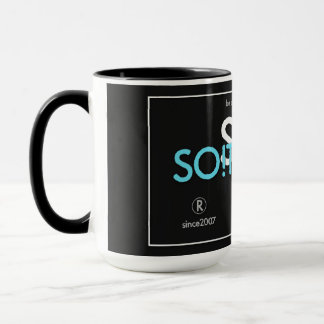 SO!Trouble-logotyper och slogan i kombinationsfärg Mugg