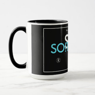 SO!Trouble-logotyper och slogan i kombinationsfärg Mugg