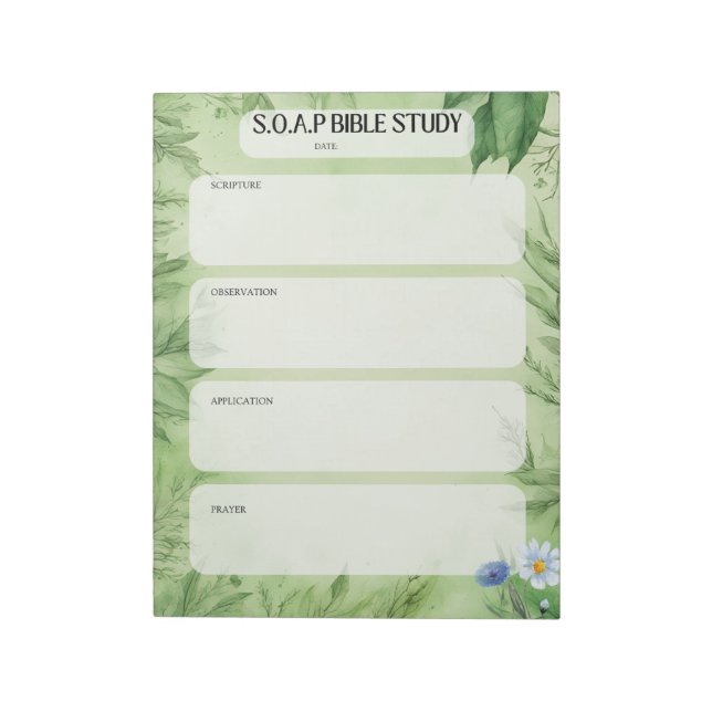 SOAP Bibelstudie Anteckningsblock (Roterad)