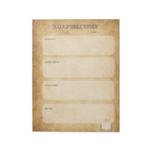 SOAP Bibelstudie Anteckningsblock