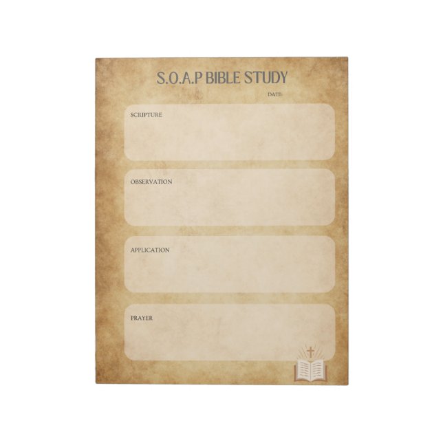 SOAP Bibelstudie Anteckningsblock (Roterad)