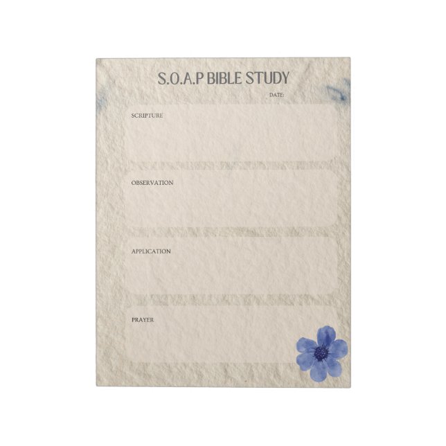 SOAP Bibelstudie Anteckningsblock (Roterad)