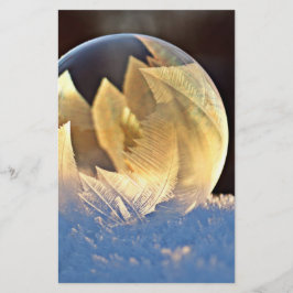 Soap Bubble på Snö Brevpapper
