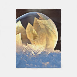 Soap Bubble på Snö Fleecefilt