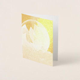 Soap Bubble på Snö Folierat Kort