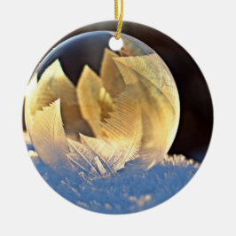 Soap Bubble på Snö Julgransprydnad Keramik