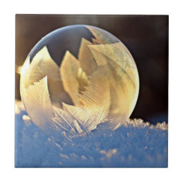Soap Bubble på Snö Kakelplatta
