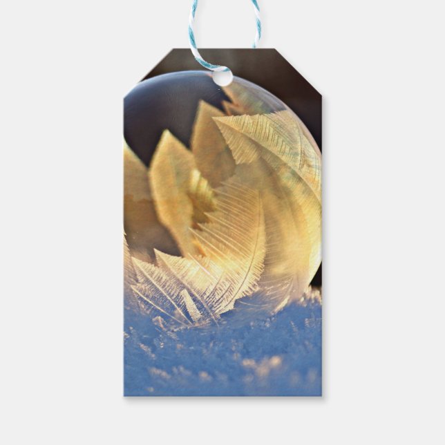 Soap Bubble på Snö Presentetikett (Framsidan)