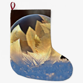 Soap Bubble på Snö Stor Julstrumpa