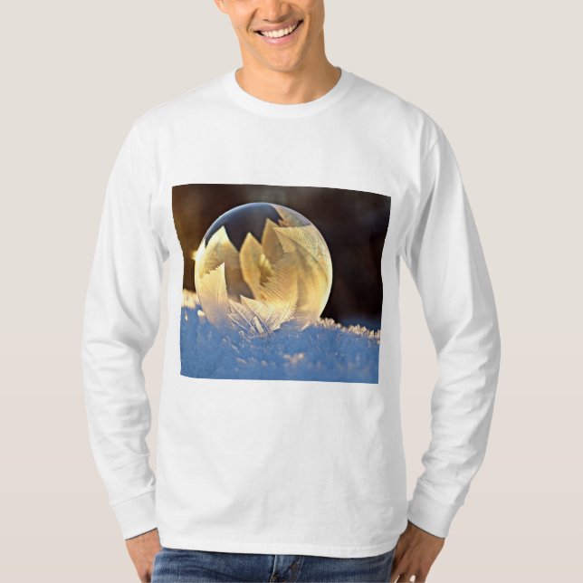 Soap Bubble på Snö T Shirt (Framsida)