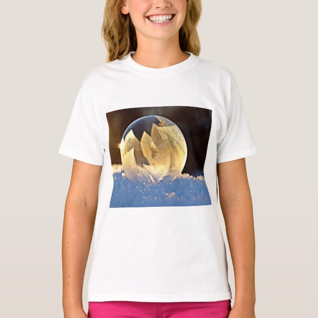 Soap Bubble på Snö T Shirt (Framsida)