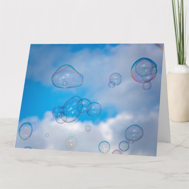 Soap bubbles kort (Framsida)