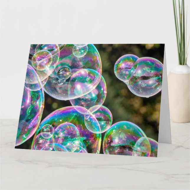 Soap bubbles kort (Framsida)