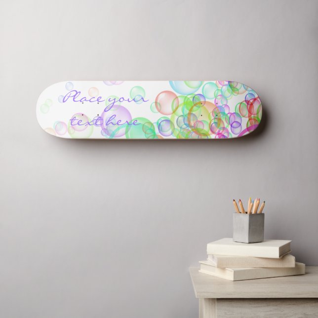 Soap Bubbles Mini Skateboard Bräda 18,5 Cm (Väggkonst (Horz))