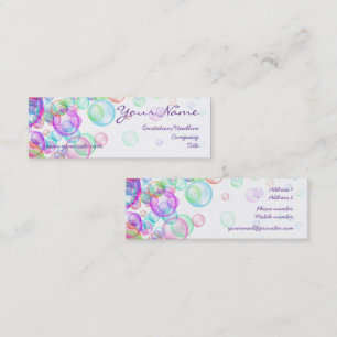 Soap Bubbles Mini Visitkort