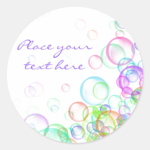 Soap Bubbles Runt Klistermärke