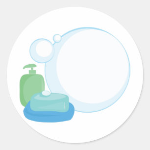 Soap Bubbles Runt Klistermärke