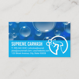 Soap Bubbles Spray Flaska Logotyp Visitkort