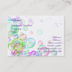 Soap Bubbles Visitkort