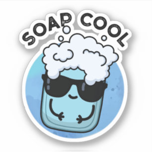 Soap Coola Funny Soap Pun Klistermärken