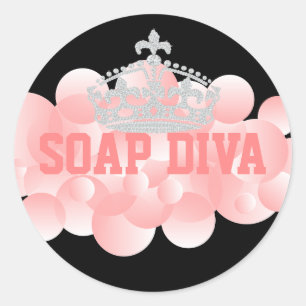 Soap Diva Soap Maker Bubbles Runt Klistermärke