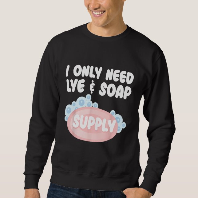 Soap Making For Soap Maker Soap  Soaping Handmade  Lång Ärmad Tröja (Framsida)