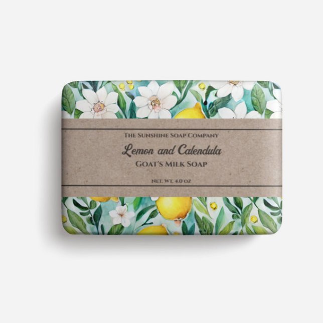 Soap Packaging Papper - gult Citons Flygblad (Skapare uppladdad)