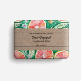 Soap Packaging Papper - rosa grapefruit Flygblad