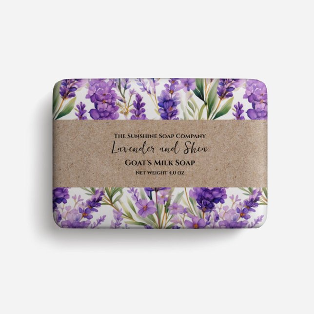 Soap Packaging Papper - Vattenfärgsblommor Flygblad (Skapare uppladdad)