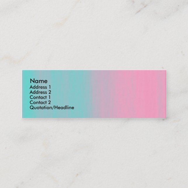 Soap Sandwich Mini Visitkort (Framsida)