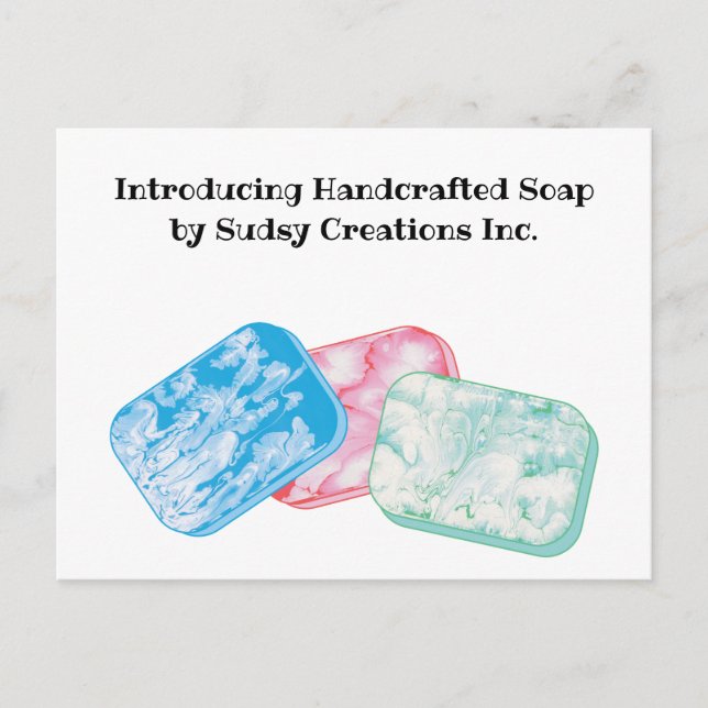 Soap Skapar Business Soapmakers-kampanjer Vykort (Framsida)