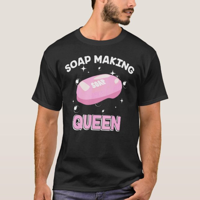 Soap Skapar drottning Homemade Bubble Maker Soaper T Shirt (Framsida)