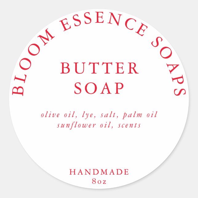 Soap Stickers Runt Klistermärke (Framsida)