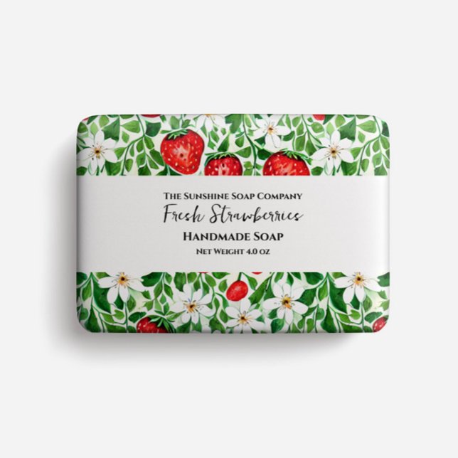 Soap Wrapping Lakan - röda jordgubbar Flygblad (Skapare uppladdad)