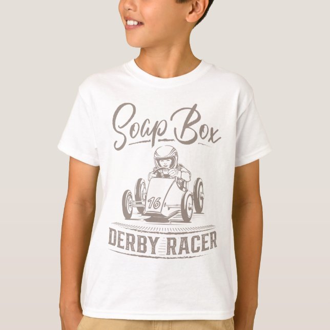Soapbox Derby Racing  - Soap box Racing T Shirt (Framsida)