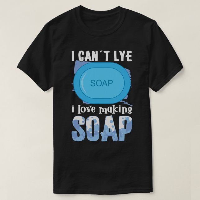 SoapMaking SoapMaker Bubbles Bubble Bathroom T Shirt (Design framsida)