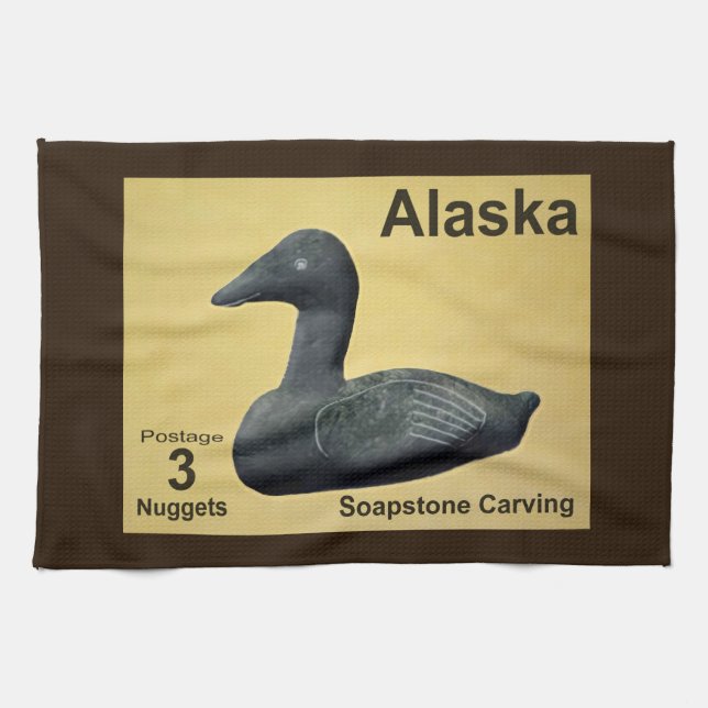 Soapstone Eider Anka Kökshandduk (Horisontell)