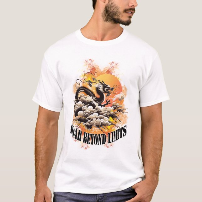 Soar Beyond Limits Manar White T Shirt (Framsida)