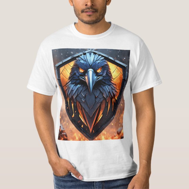 Soar Free: Crystal Eagle Vild Spirit: Oblekt T Shirt (Framsida)
