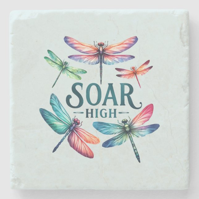 Soar High - Artistic Dragonfly Stenunderlägg (Framsidan)
