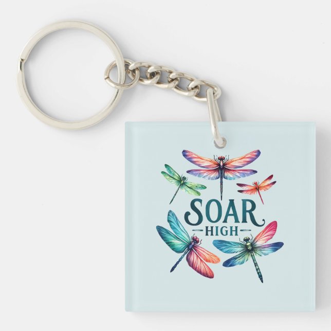 Soar High - Dragonfly Colorful Inspirational (Framsidan)